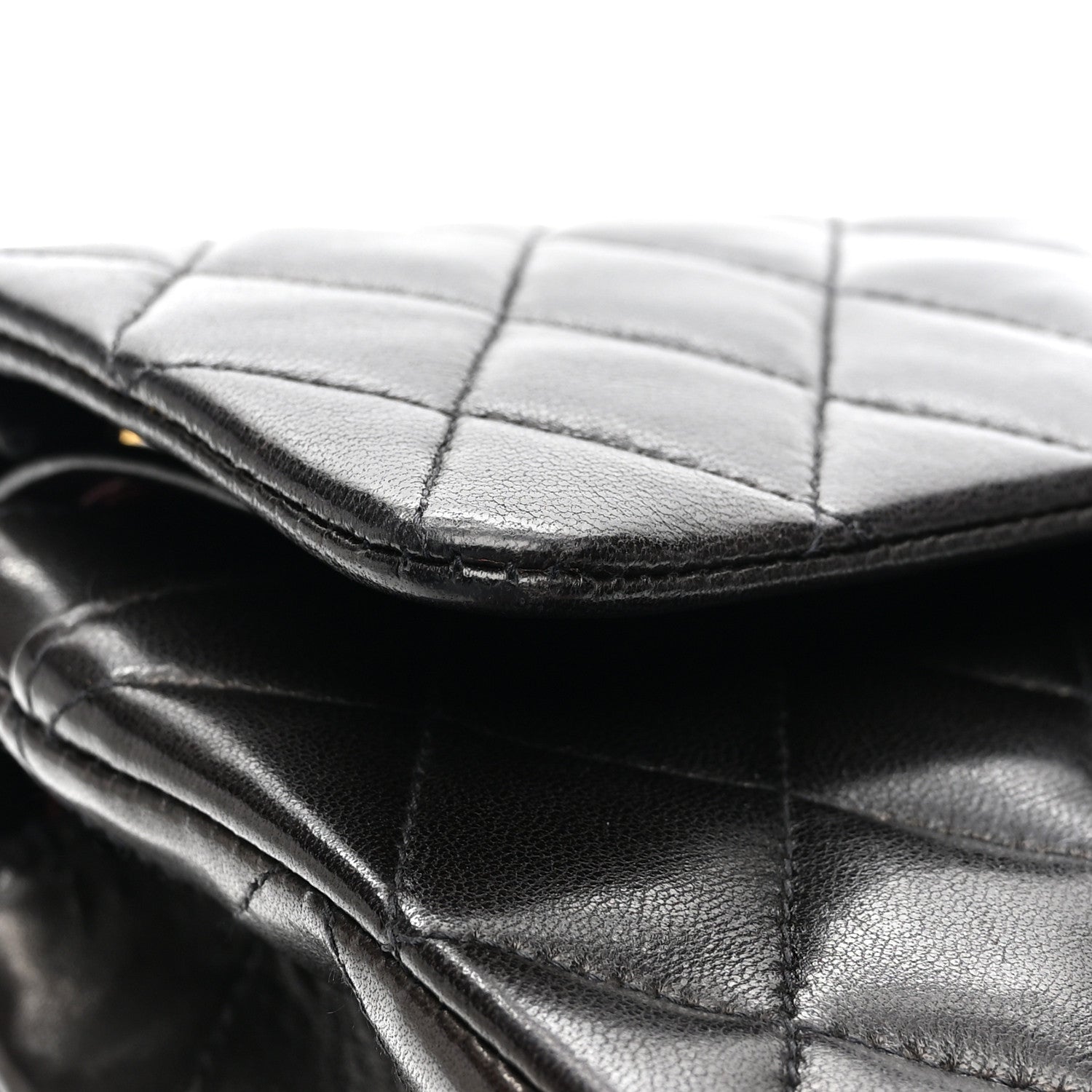 Chanel Lambskin Quilted Small Double Flap Black 12 of 16