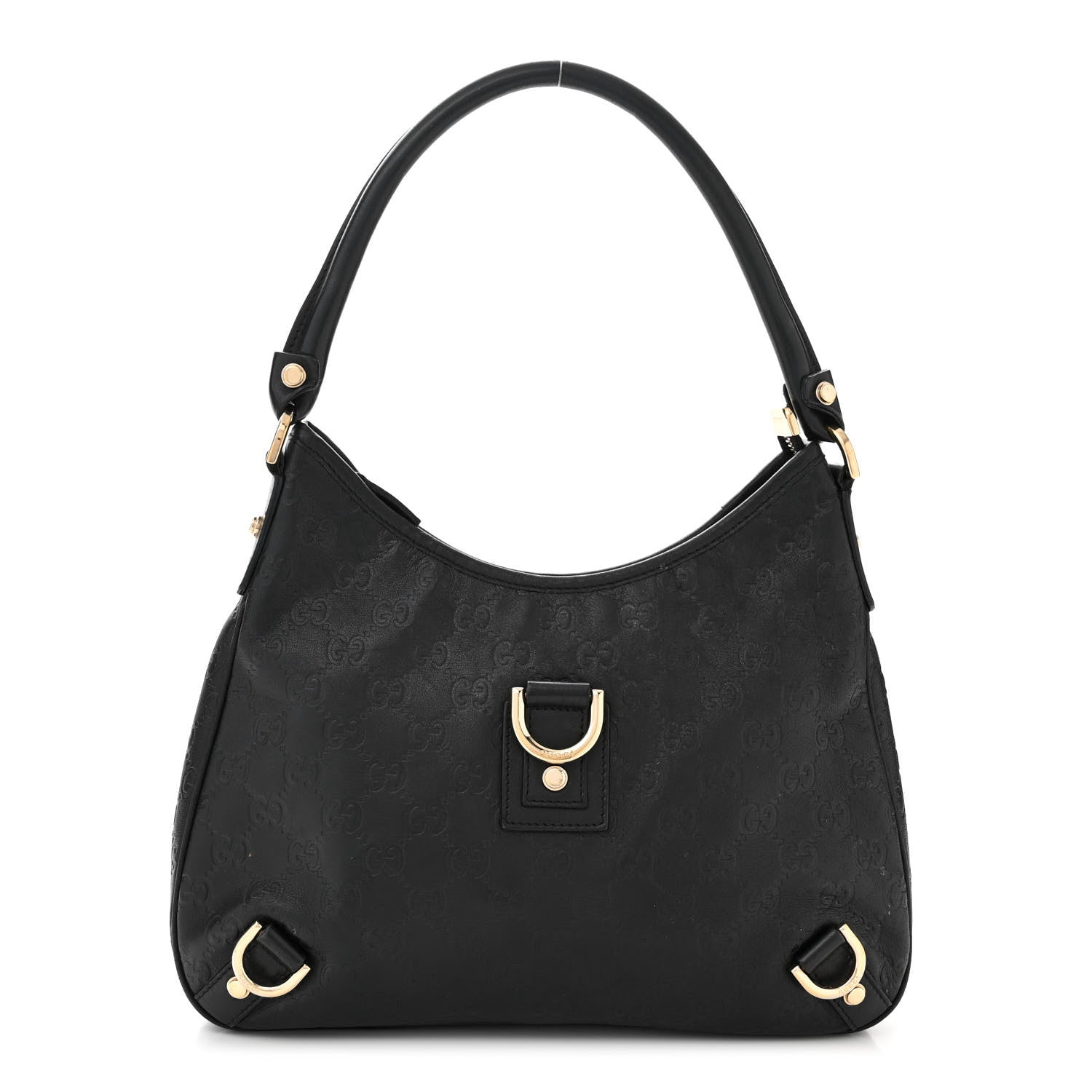 Gucci Guccissima Medium Abbey D Ring Hobo Black 1 of 11