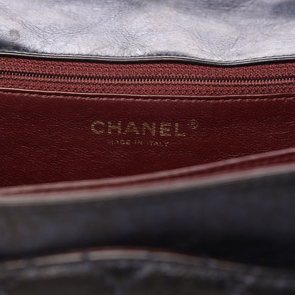 Chanel Metallic Aged Calfskin Accordion Reissue 2.55 Flap Blue 6 of 12