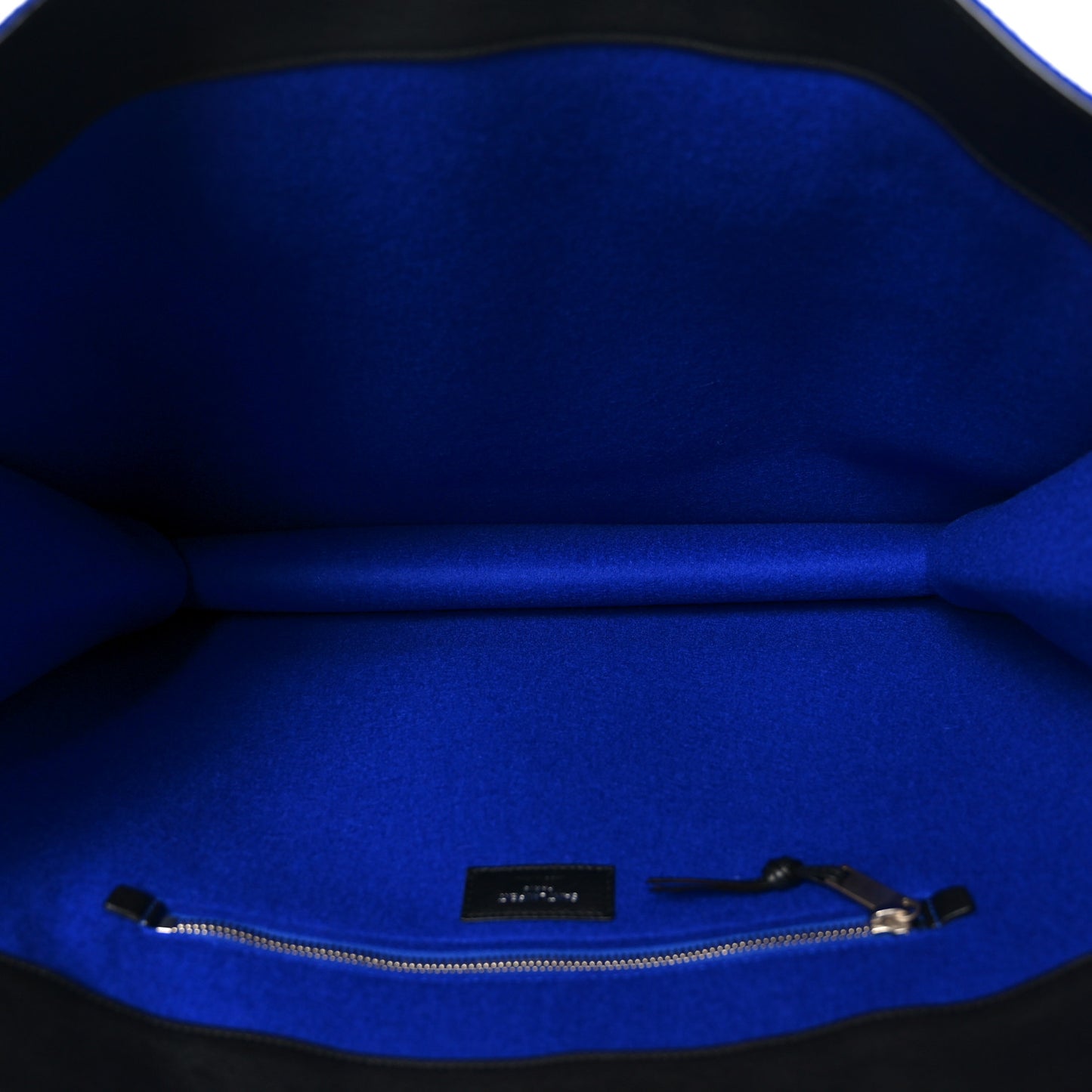 Wool Rive Gauche Tote Blue