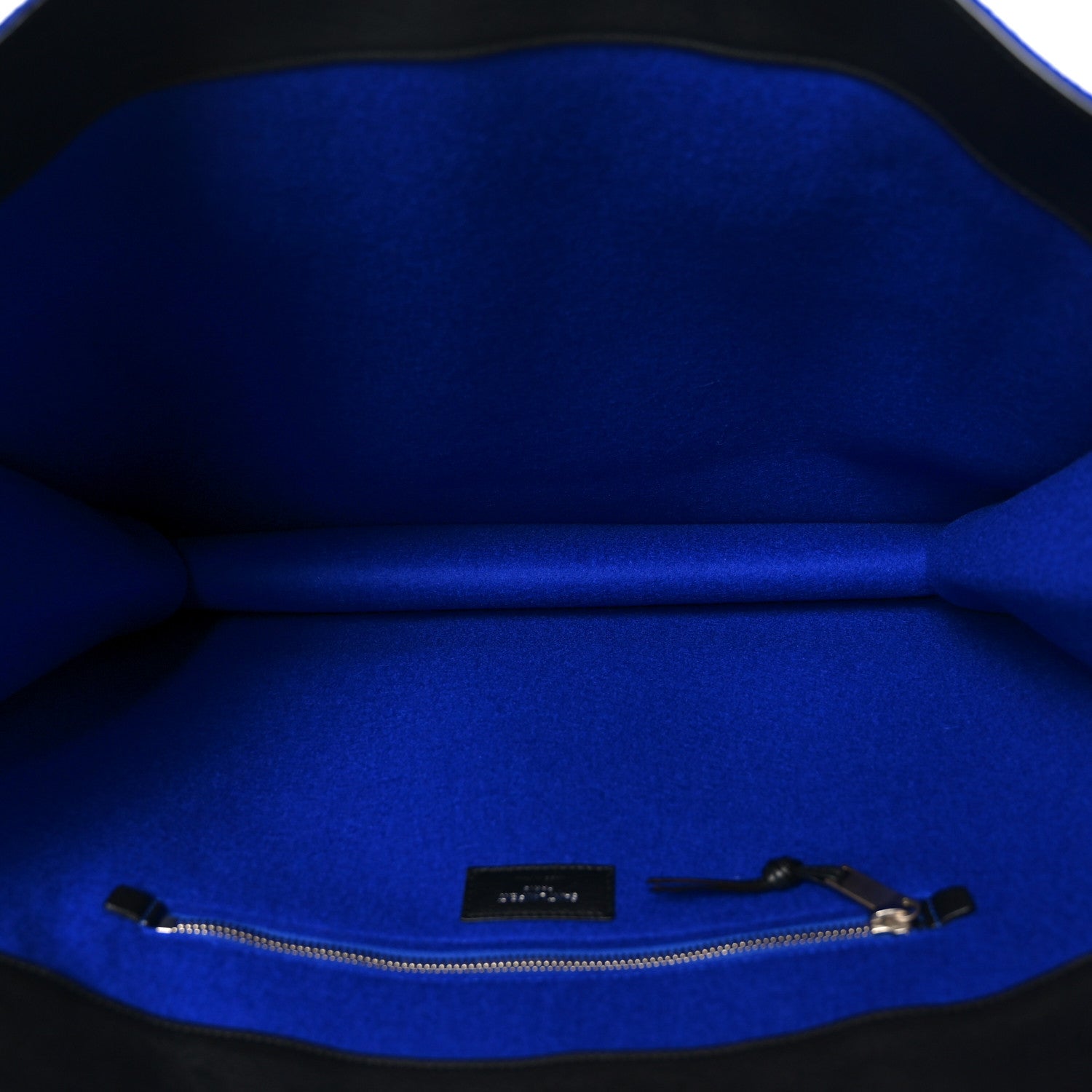 Saint Laurent Wool Rive Gauche Tote Blue 4 of 10