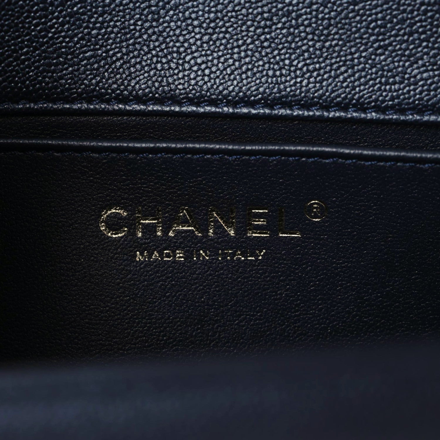 Chanel Pearly Caviar Quilted Medium Boy Flap Blue 8 of 10