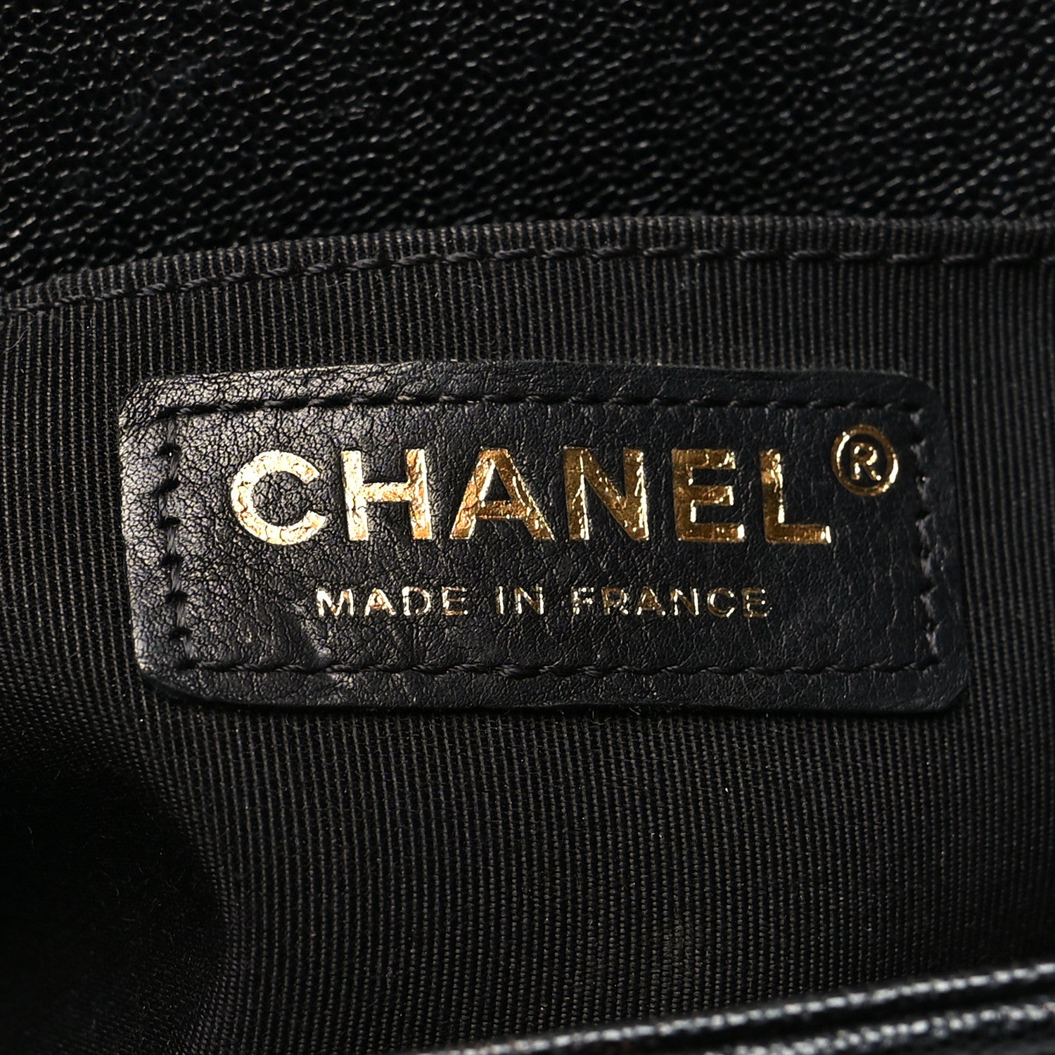 Chanel Caviar Chevron Quilted Medium Boy Flap Black 6 of 11