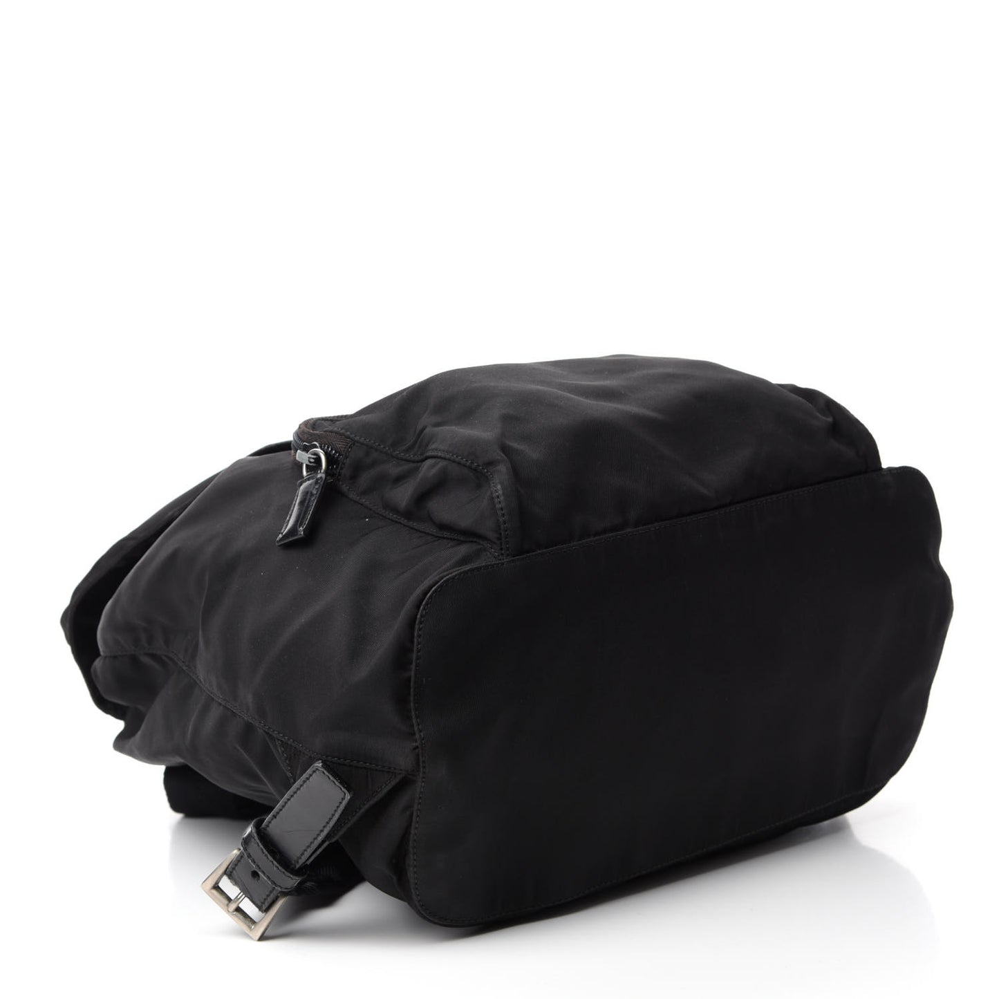 Nylon Vela Medium Cinch Backpack Black