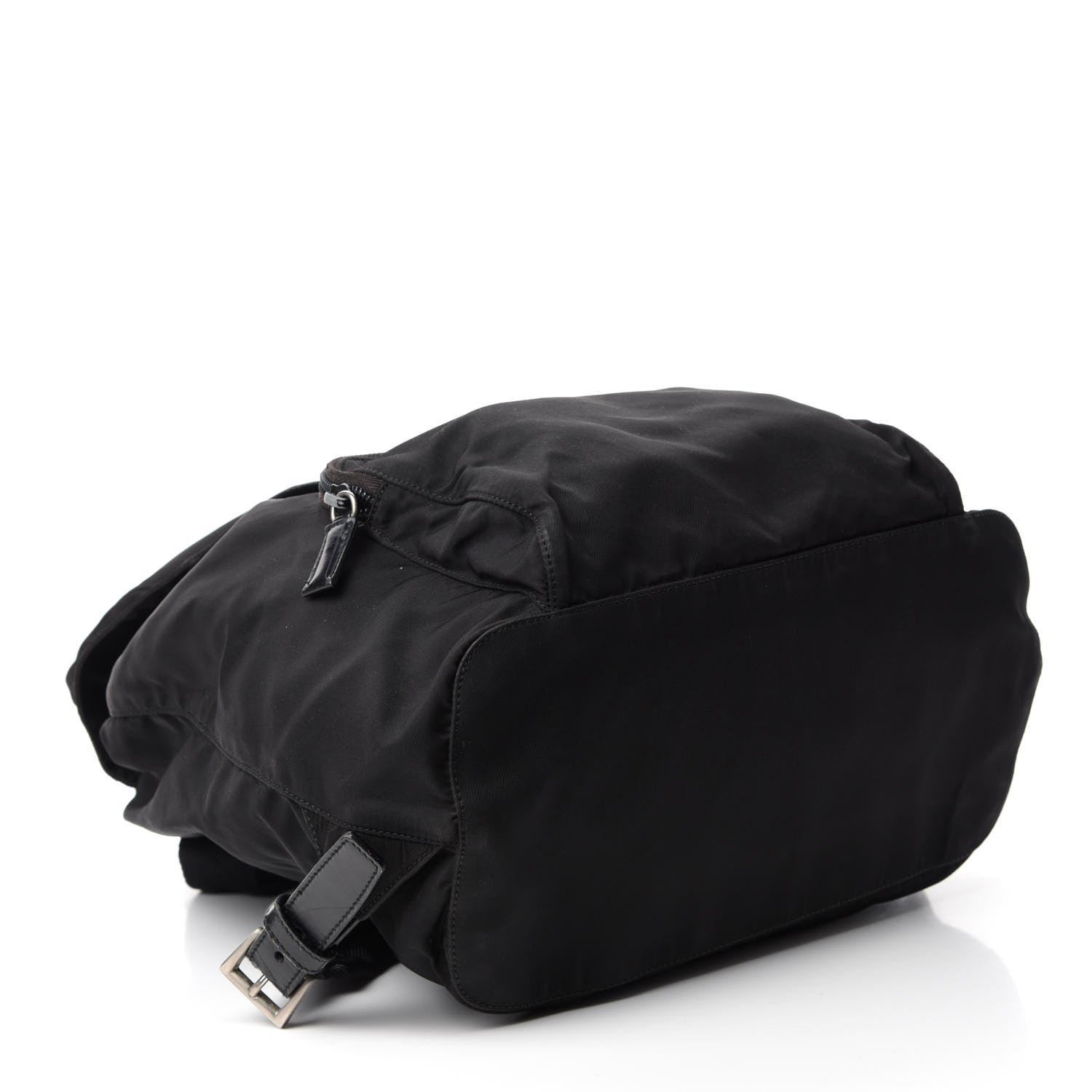 Prada Nylon Vela Medium Cinch Backpack Black 3 of 9