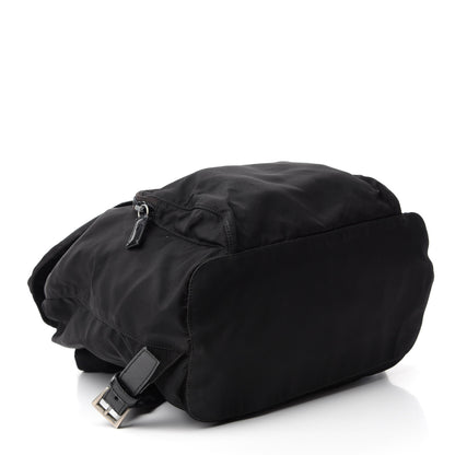Prada Nylon Vela Medium Cinch Backpack Black 3 of 9