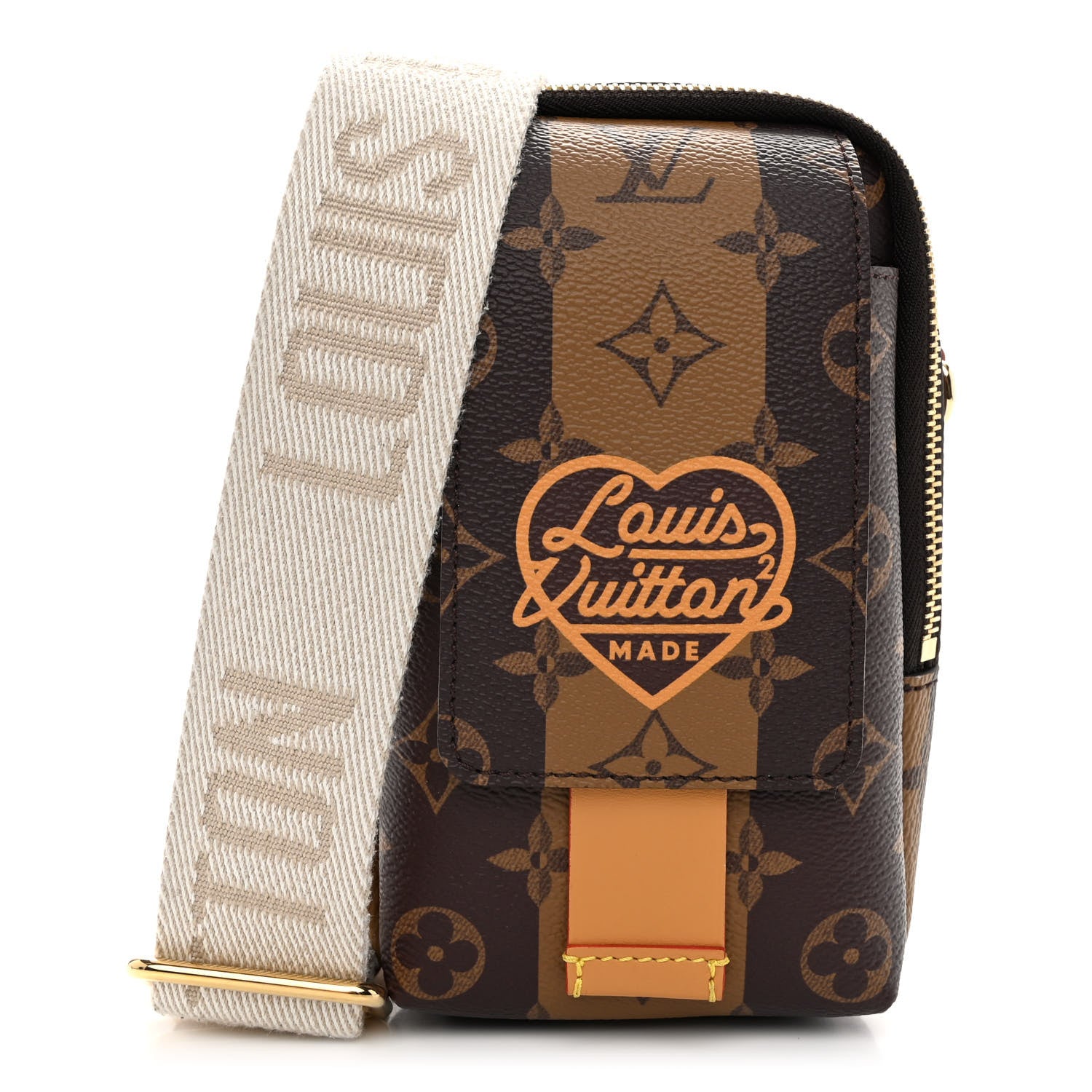 Louis Vuitton X NIGO Reverse Monogram Flat Double Phone Pouch 1 of 10