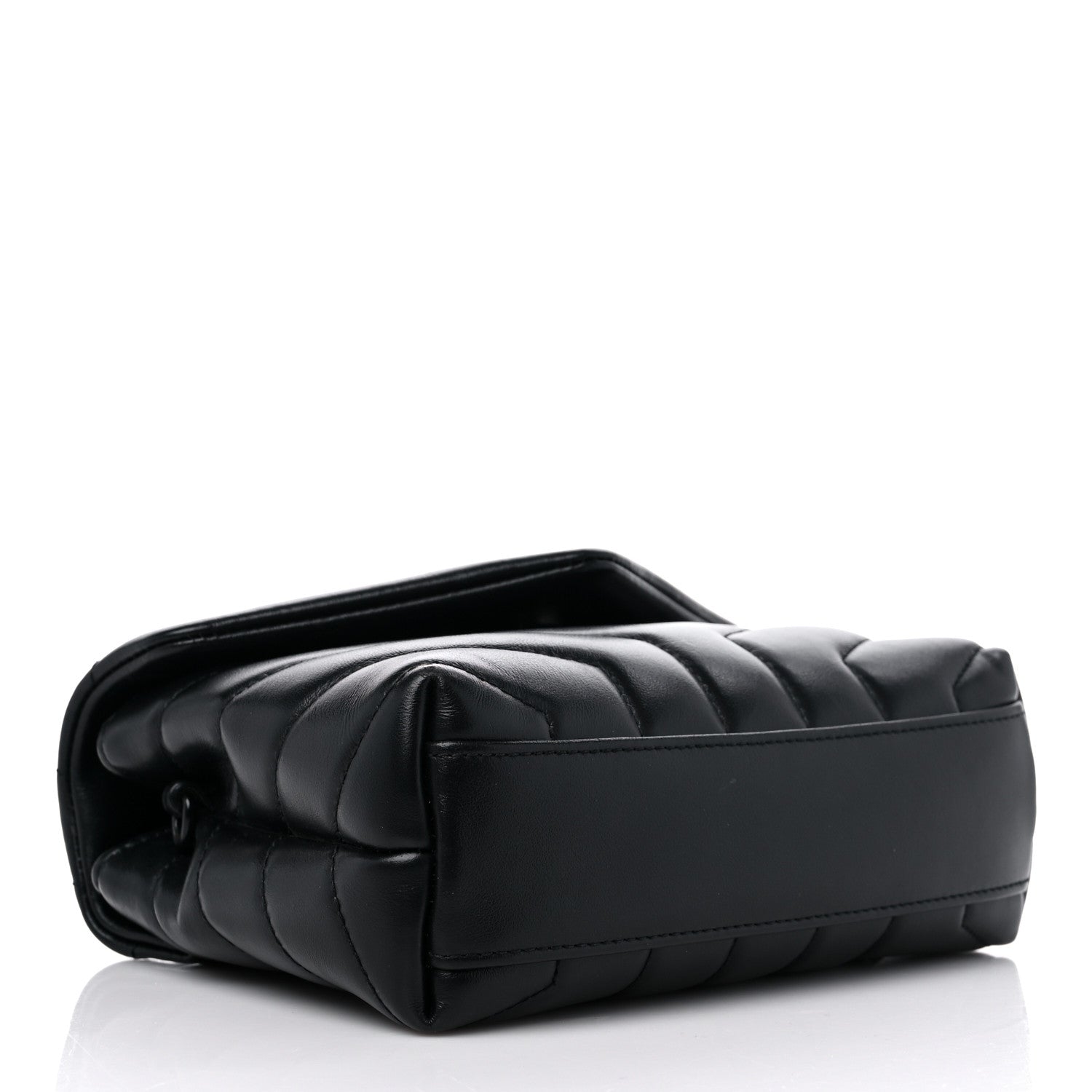 Saint Laurent Calfskin Y Quilted Monogram Toy Loulou Crossbody Bag Black 4 of 14