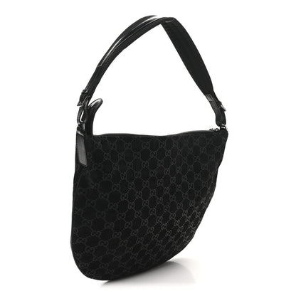 Gucci Suede Guccissima Hobo Black 3 of 10
