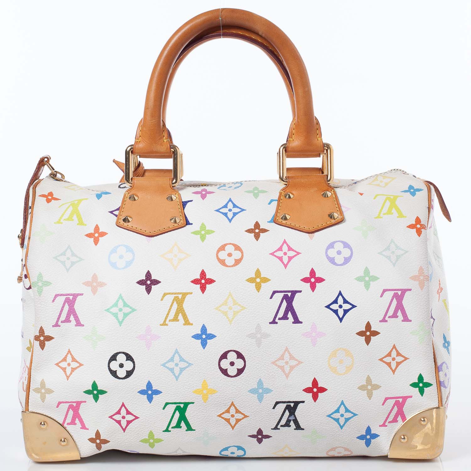 Louis Vuitton Monogram Multicolor Speedy 30 White 6 of 10