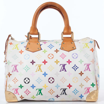 Louis Vuitton Monogram Multicolor Speedy 30 White 6 of 10