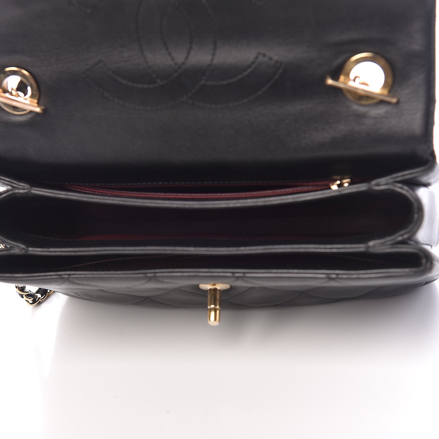Chanel Lambskin Quilted Small Trendy CC Dual Handle Flap Bag Black 8 of 16