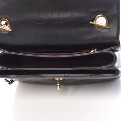 Chanel Lambskin Quilted Small Trendy CC Dual Handle Flap Bag Black 8 of 16