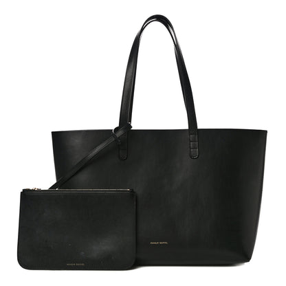 Mansur Gavriel Calfskin Small Shopping Tote Black Gold 1 of 19