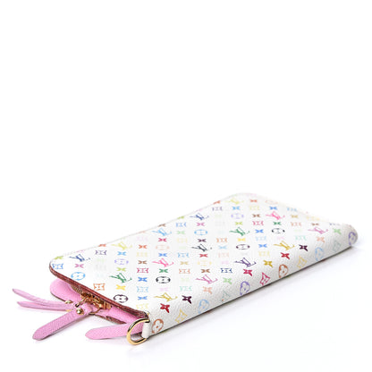 Louis Vuitton Monogram Multicolor Insolite Wallet White Litchi 3 of 10