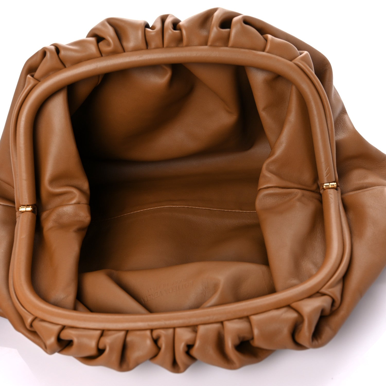 Bottega Veneta Smooth Butter Calf The Pouch Oversized Clutch Cammello 6 of 11