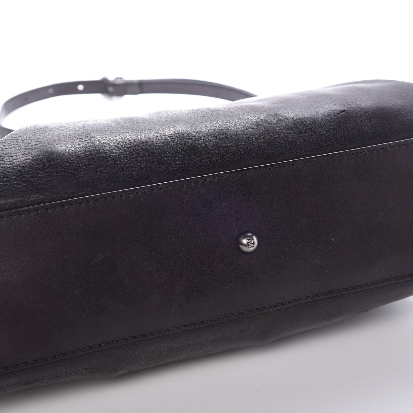Calfskin Calf Hair Leopard Print Medium Peekaboo Iconic Satchel Black