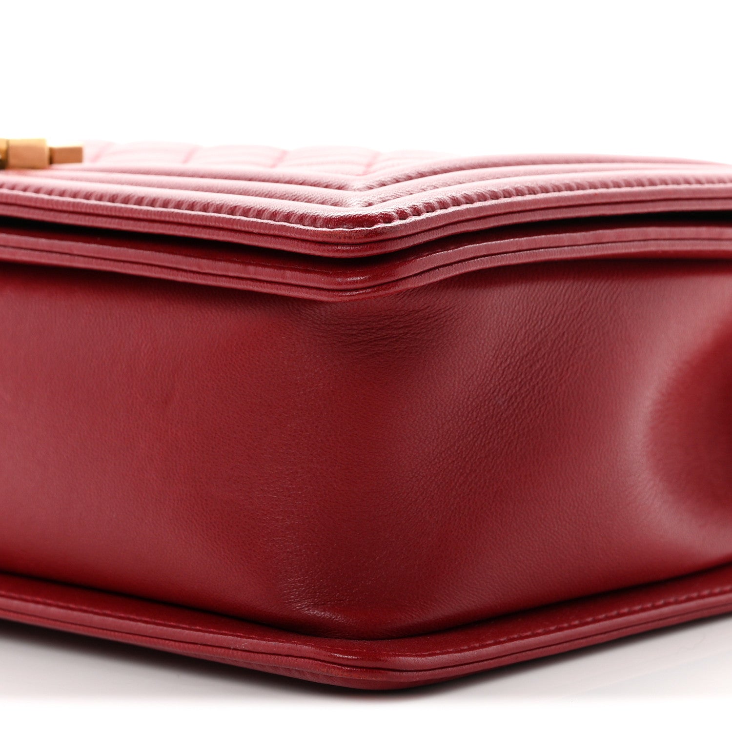 Chanel Lambskin Quilted New Medium Boy Flap Dark Red 9 of 9