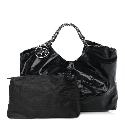Chanel Vinyl XL Coco Cabas Black 1 of 12
