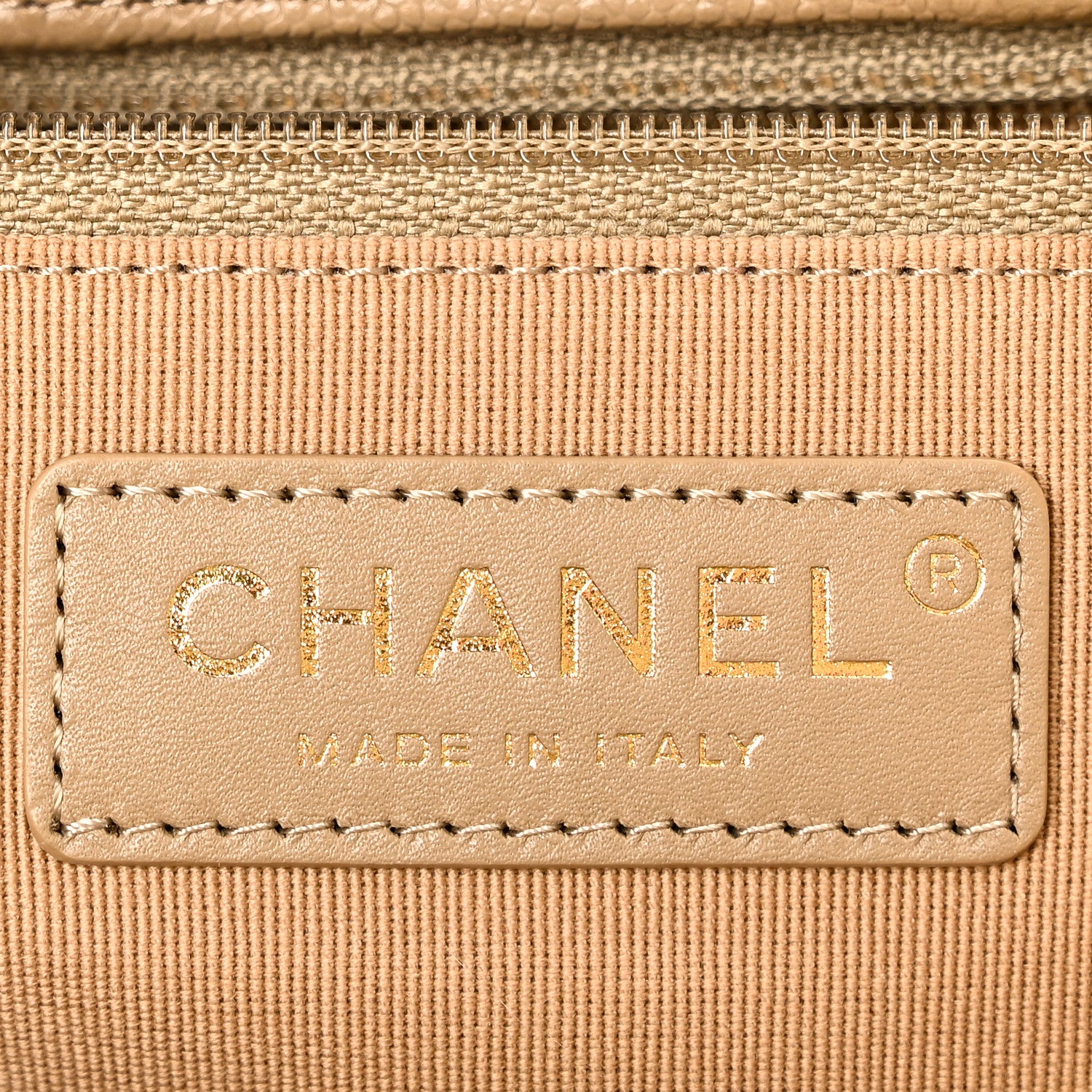 Chanel Caviar Quilted Large Shopping Tote Dark Beige 6 of 10