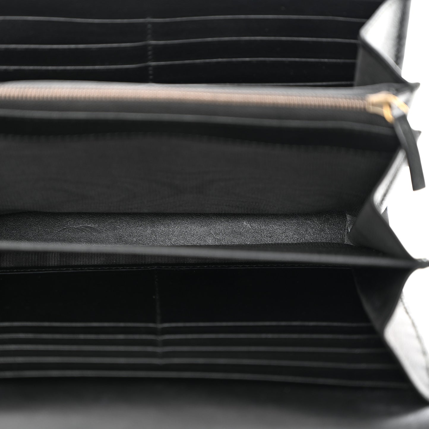 Calfskin Matelasse GG Marmont Chain Wallet Black