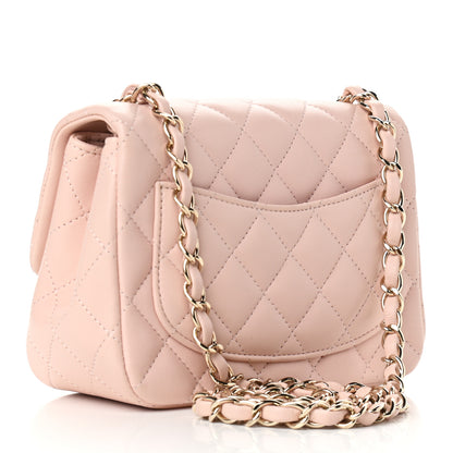 Chanel Lambskin Quilted Mini Square Flap Light Pink 3 of 9