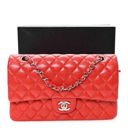 Chanel Caviar Quilted Medium Double Flap Red 10 of 10
