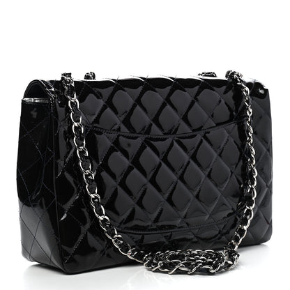 Chanel Patent Quilted Mobile Art Jumbo Single Flap Navy 2 of 13