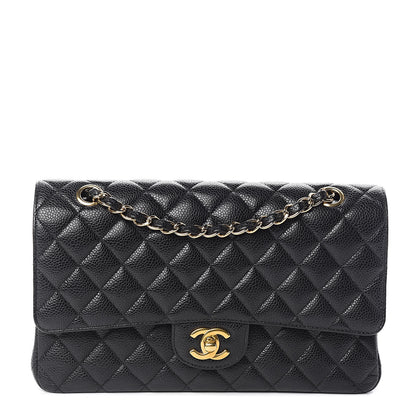 Chanel Caviar Quilted Medium Double Flap Black 1 of 12