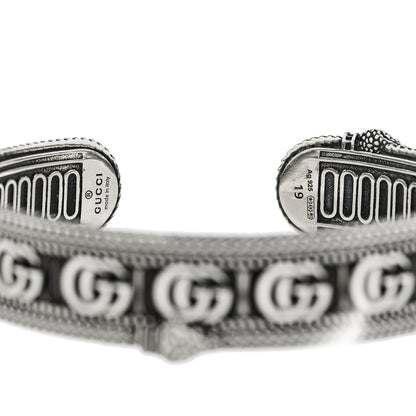 Gucci Sterling Silver GG Marmont Snake Cuff Bracelet 19 3 of 3