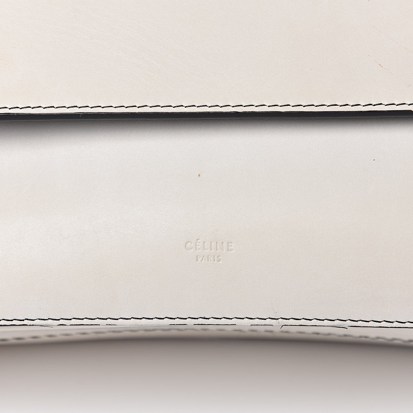 Natural Calfskin Small Square With Pocket White