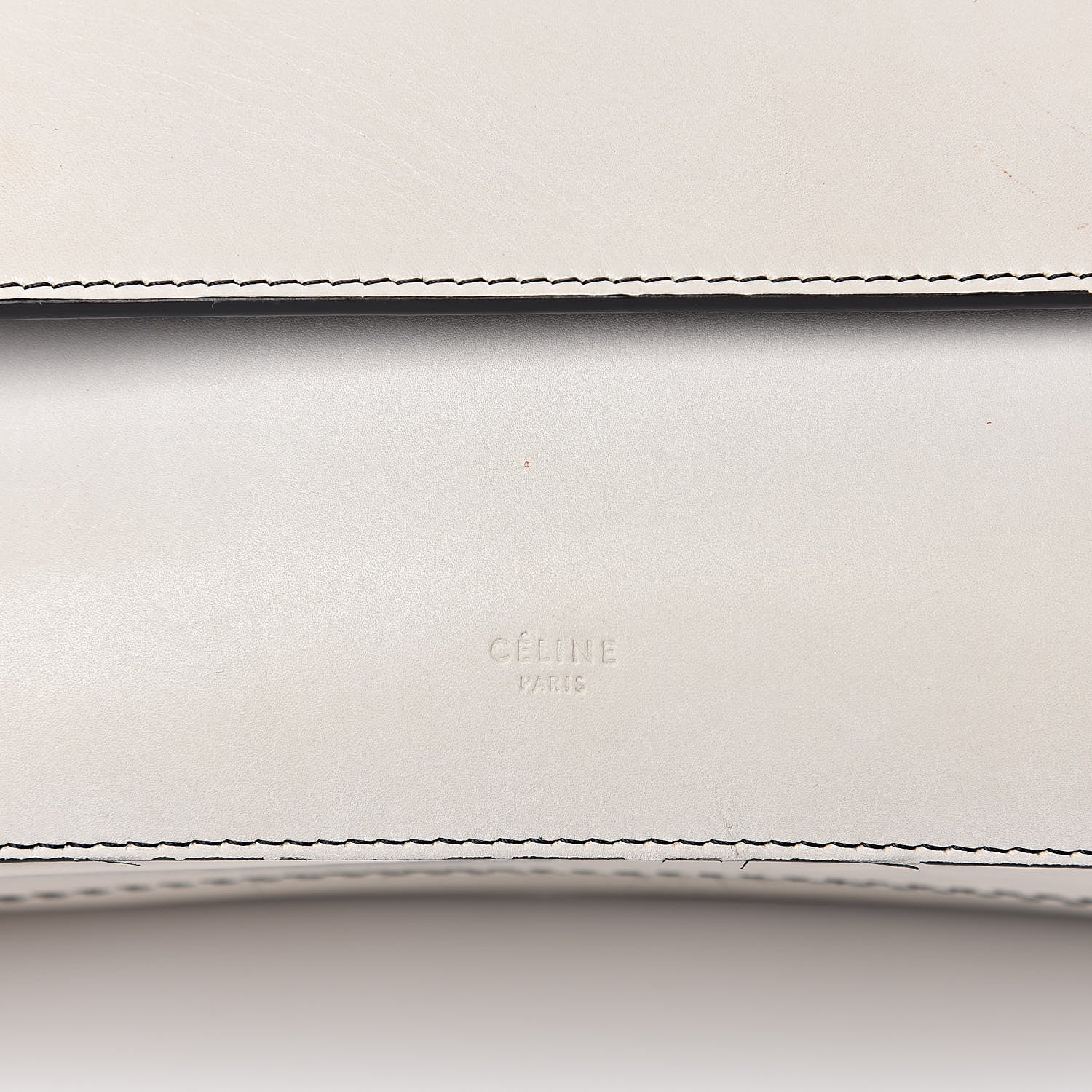 Celine Natural Calfskin Small Square With Pocket White 8 of 16