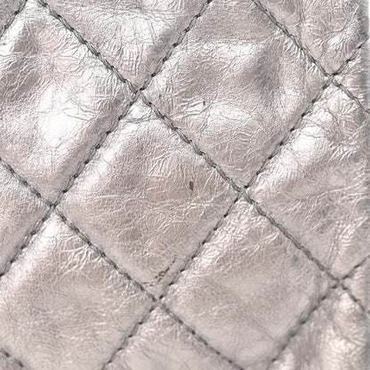 Chanel Metallic Aged Calfskin Quilted 2.55 Reissue 227 Flap Dark Silver 16 of 21
