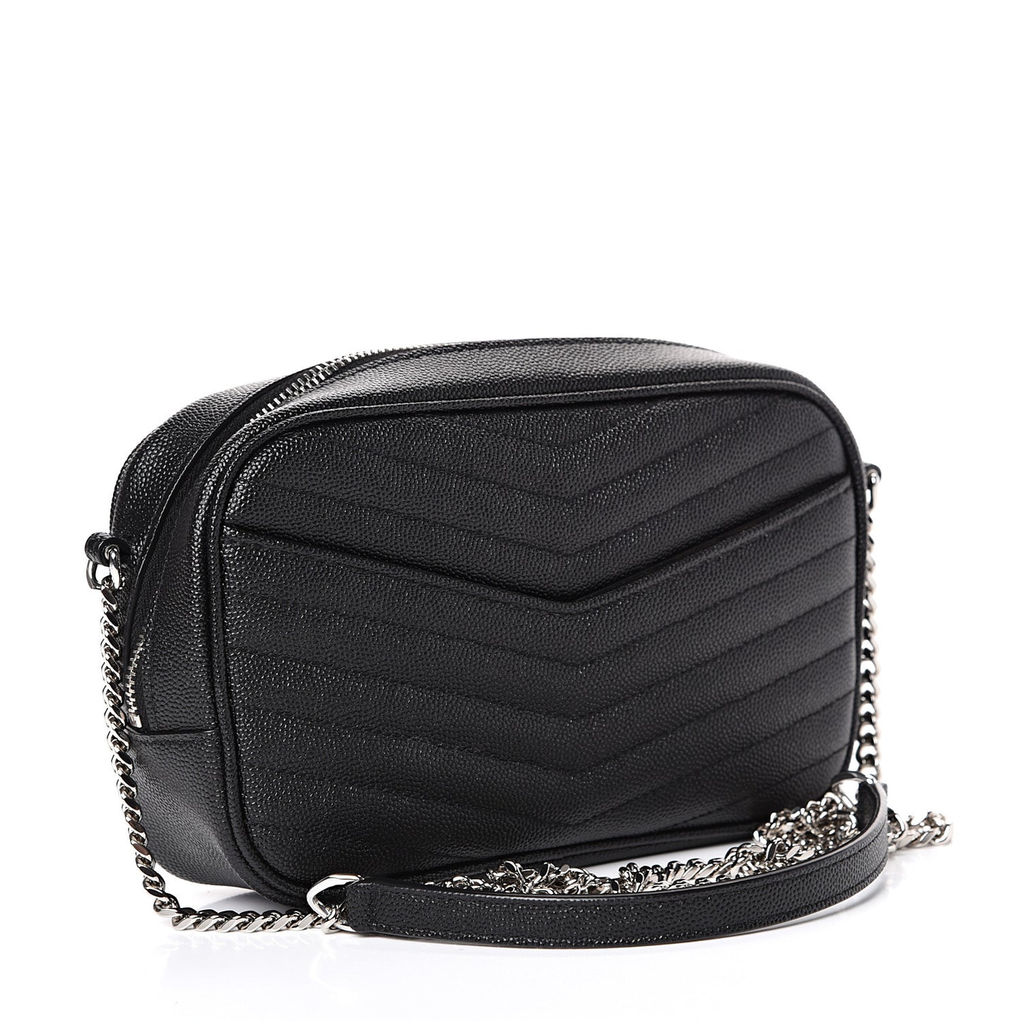 Grain De Poudre Matelasse Monogram Mini Lou Camera Bag Black