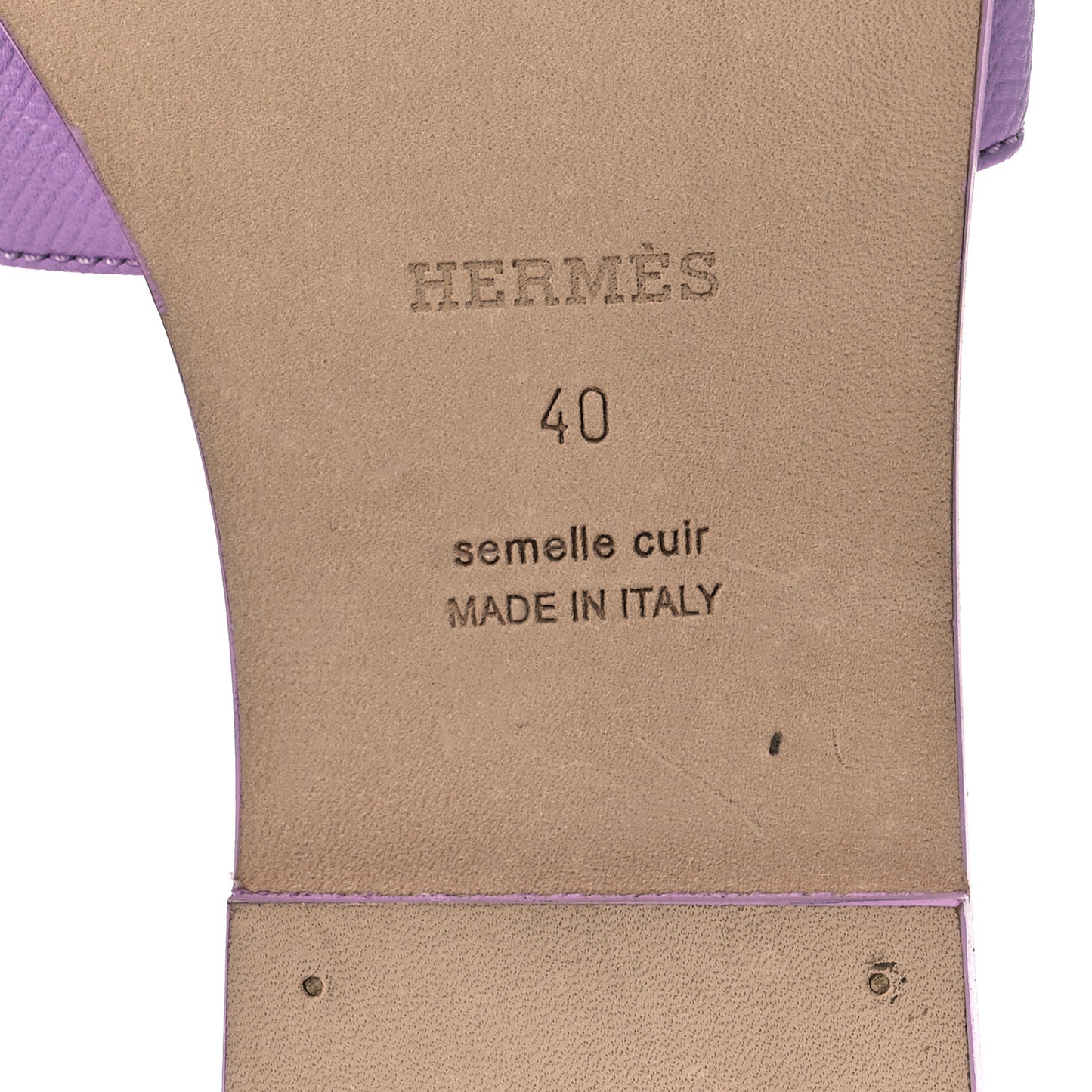 Epsom Oran Sandals 40 Violet Amethyste