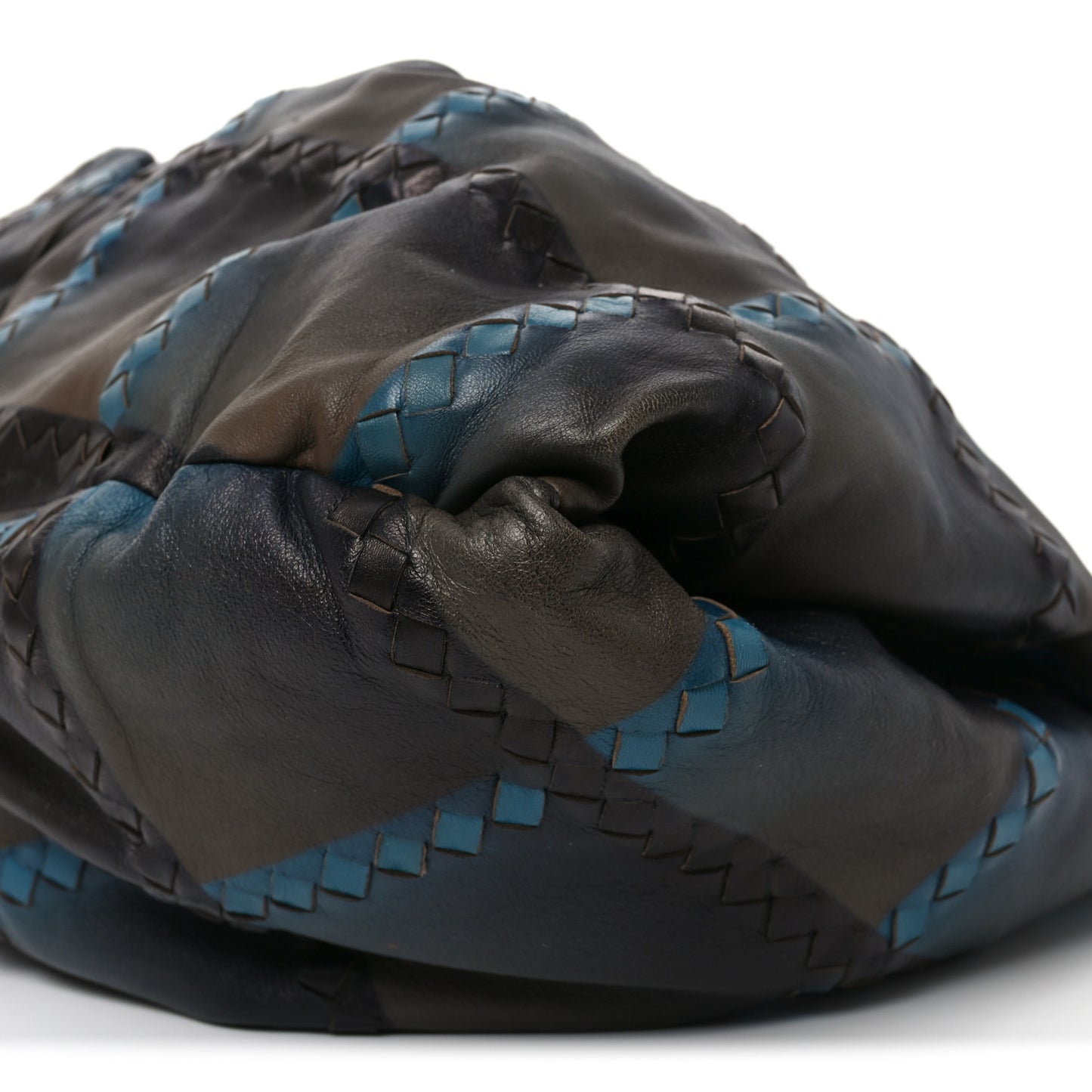 Intrecciato Nappa Aquilone Fortune Cookie Hobo Brown Multicolor