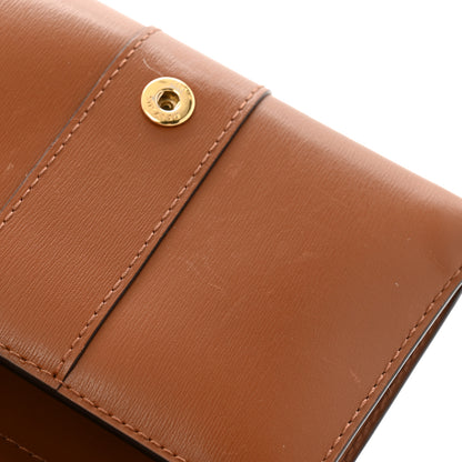 Delvaux Calfskin Brillant Compact Wallet Vegetal 8 of 11