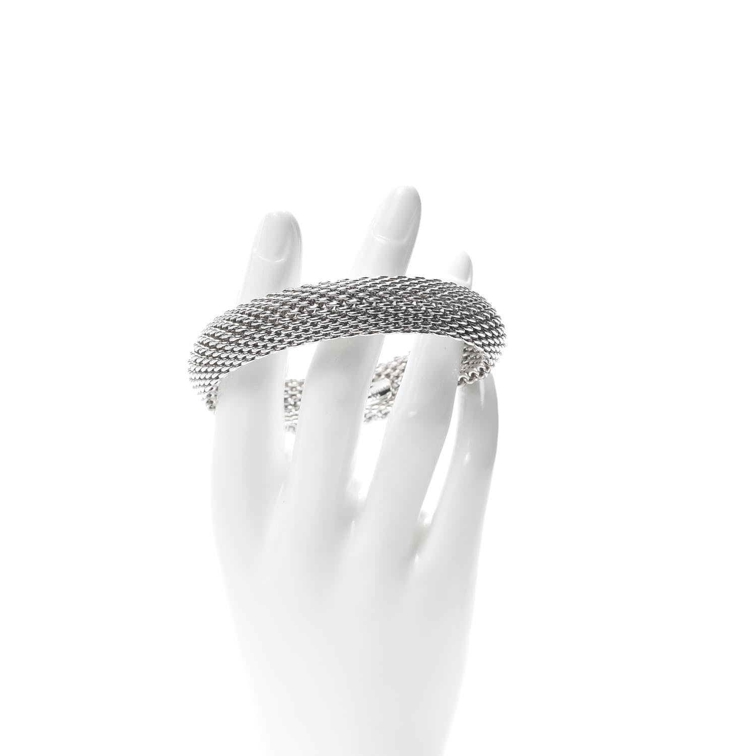 Tiffany Sterling Silver Somerset Mesh Bracelet 2 of 4
