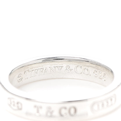 Tiffany Sterling Silver Narrow 1837 Band Ring 51 5.75 4 of 5