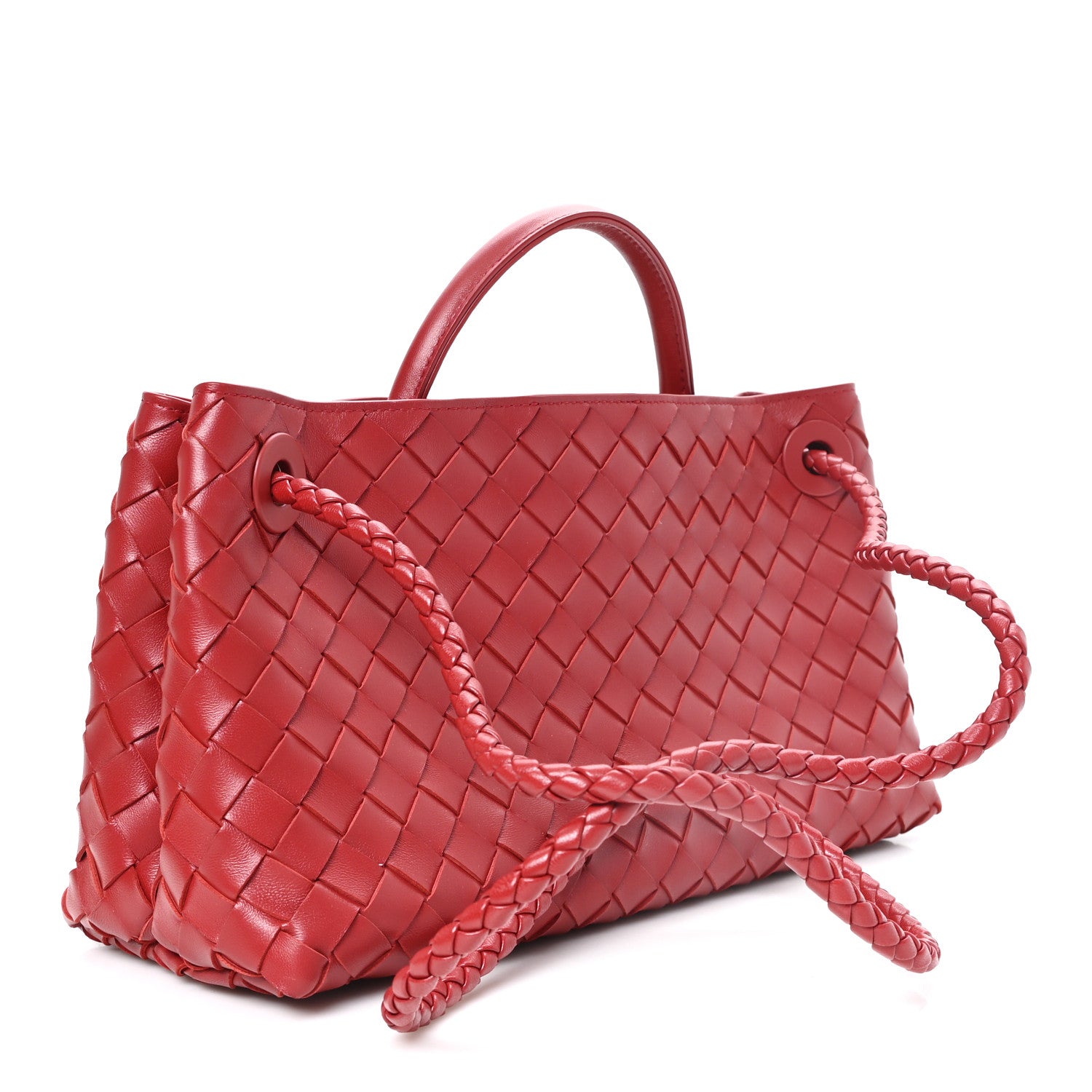 Bottega Veneta Nappa Intrecciato Small East West Andiamo Shoulder Bag Rosewood 3 of 10