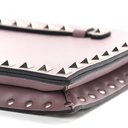 Valentino Garavani Nappa Rockstud Wristlet Clutch Poudre 9 of 10