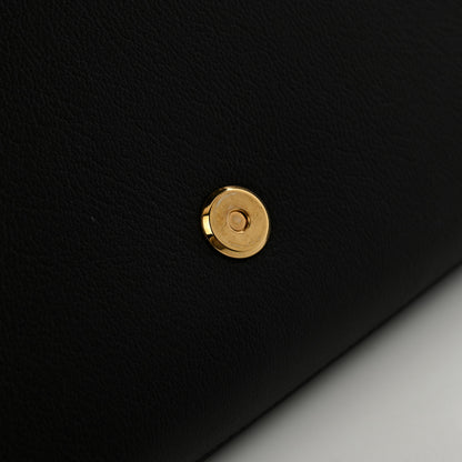 Saint Laurent Calfskin Monogram Large Belle De Jour Clutch Black 7 of 8