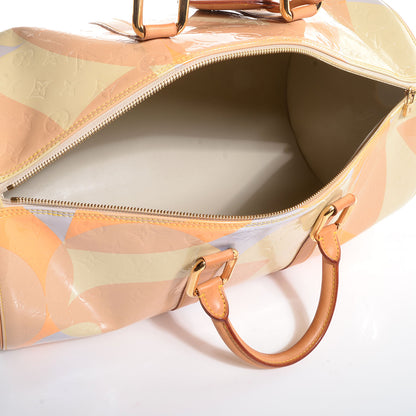 Louis Vuitton Vernis Fleur Barrel Yellow Beige 5 of 7