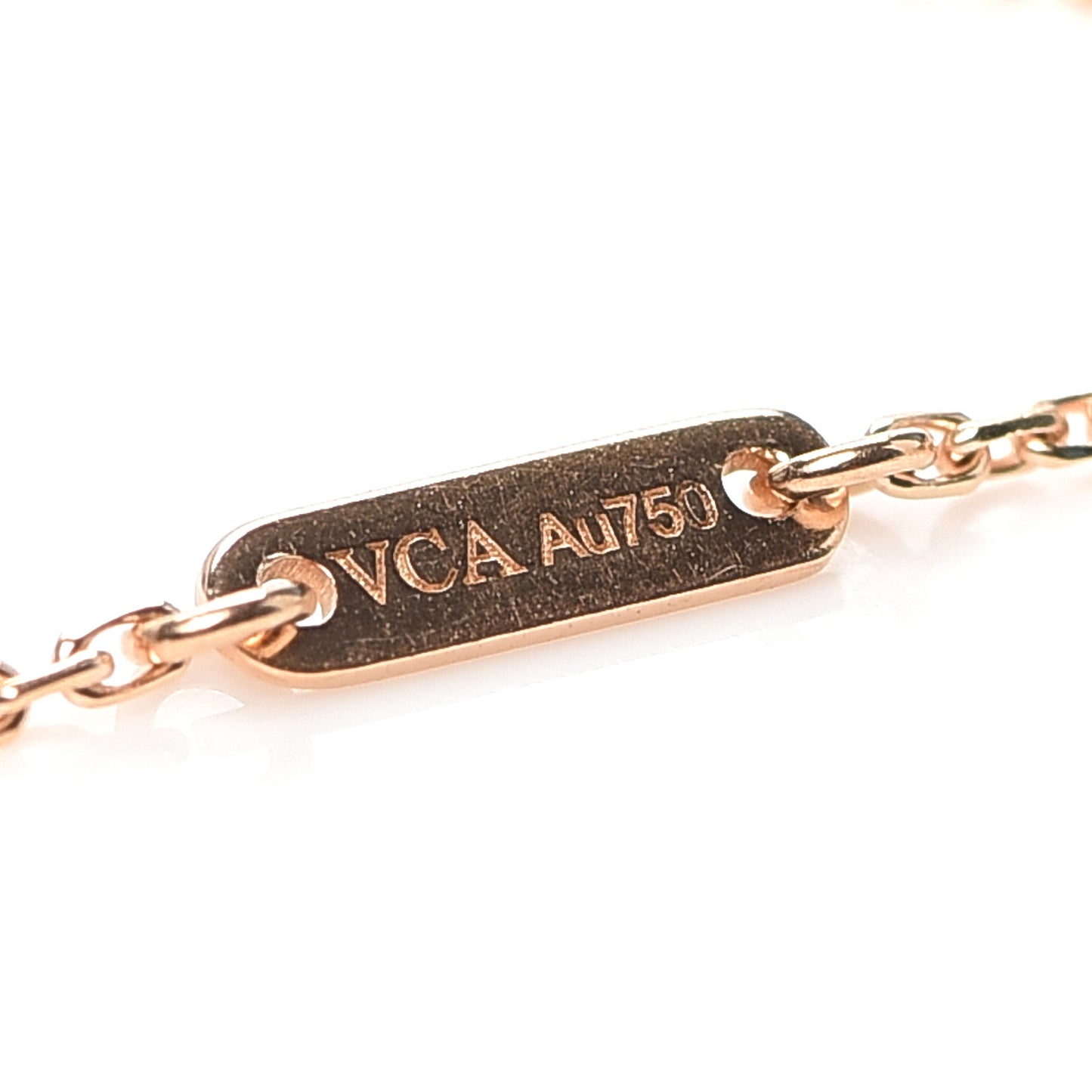 18K Rose Gold Carnelian Sweet Alhambra Bracelet