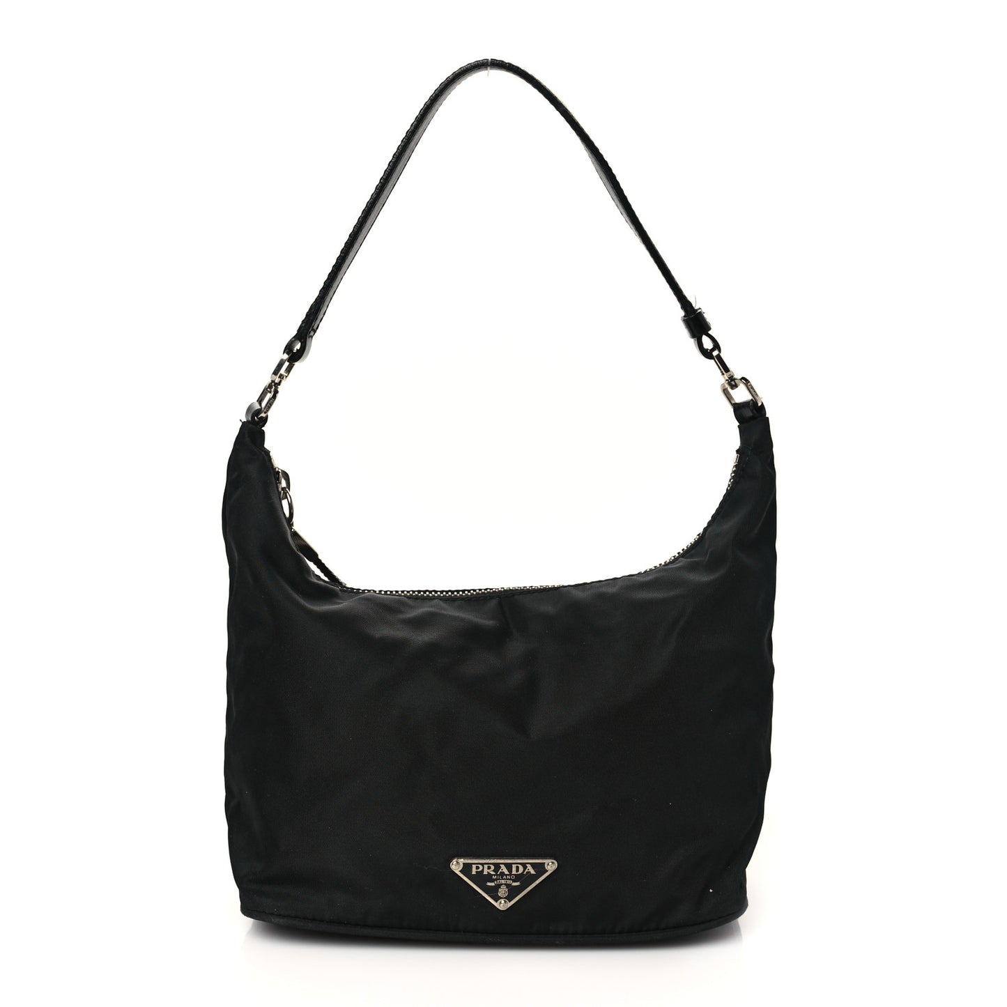 Tessuto Nylon Vitello Hobo Black