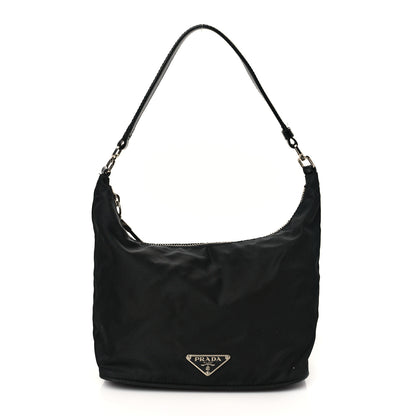 Prada Tessuto Nylon Vitello Hobo Black 1 of 10