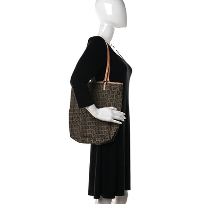 Fendi Zucchino Shopping Tote Beige 2 of 29