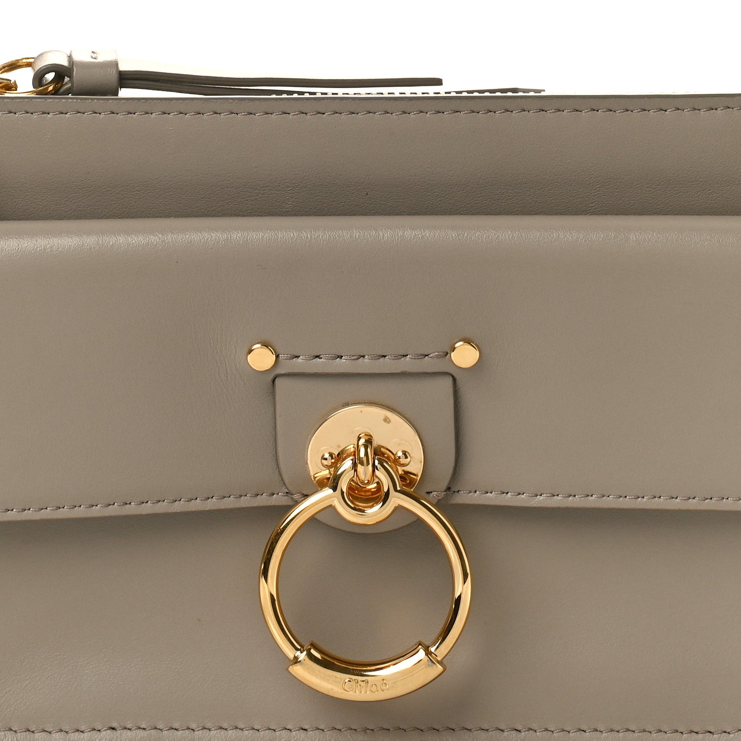 Chloe Calfskin Tess Mini Crossbody Bag Motty Grey 7 of 9