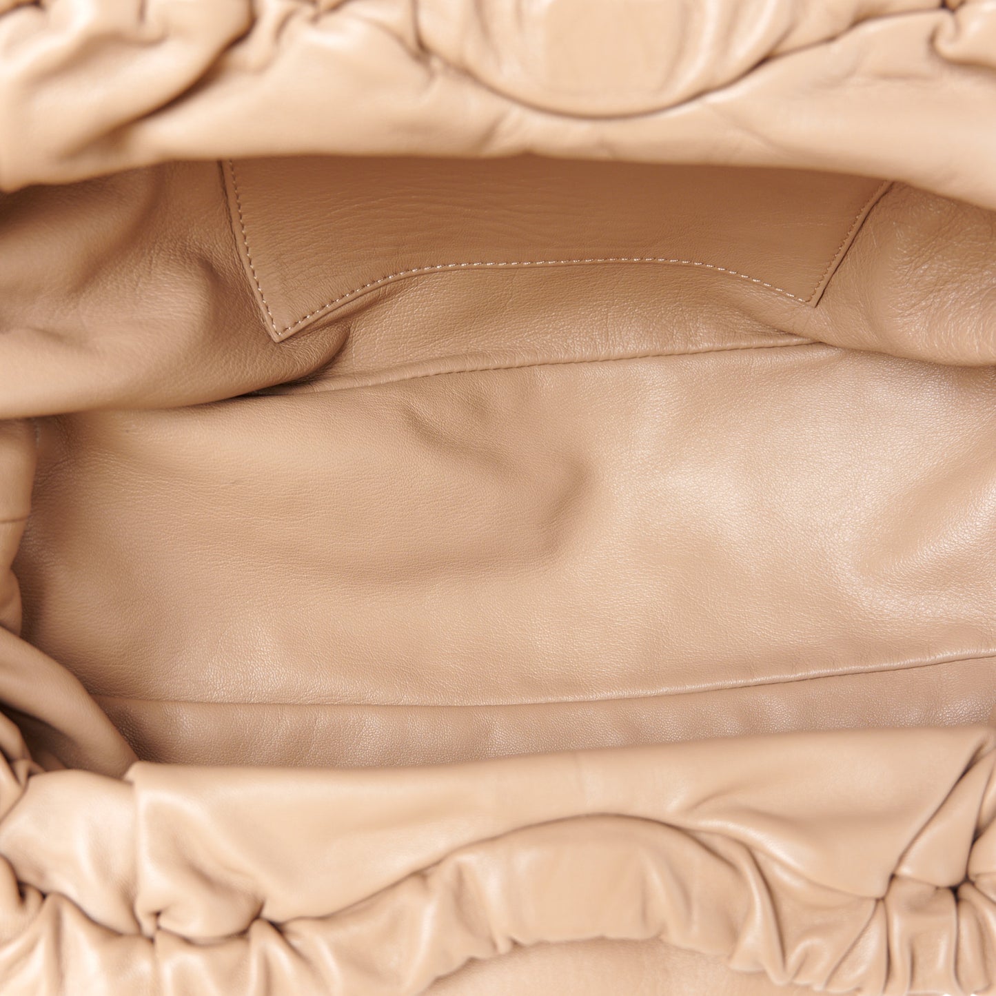Lambskin Cloud Clutch Biscotto