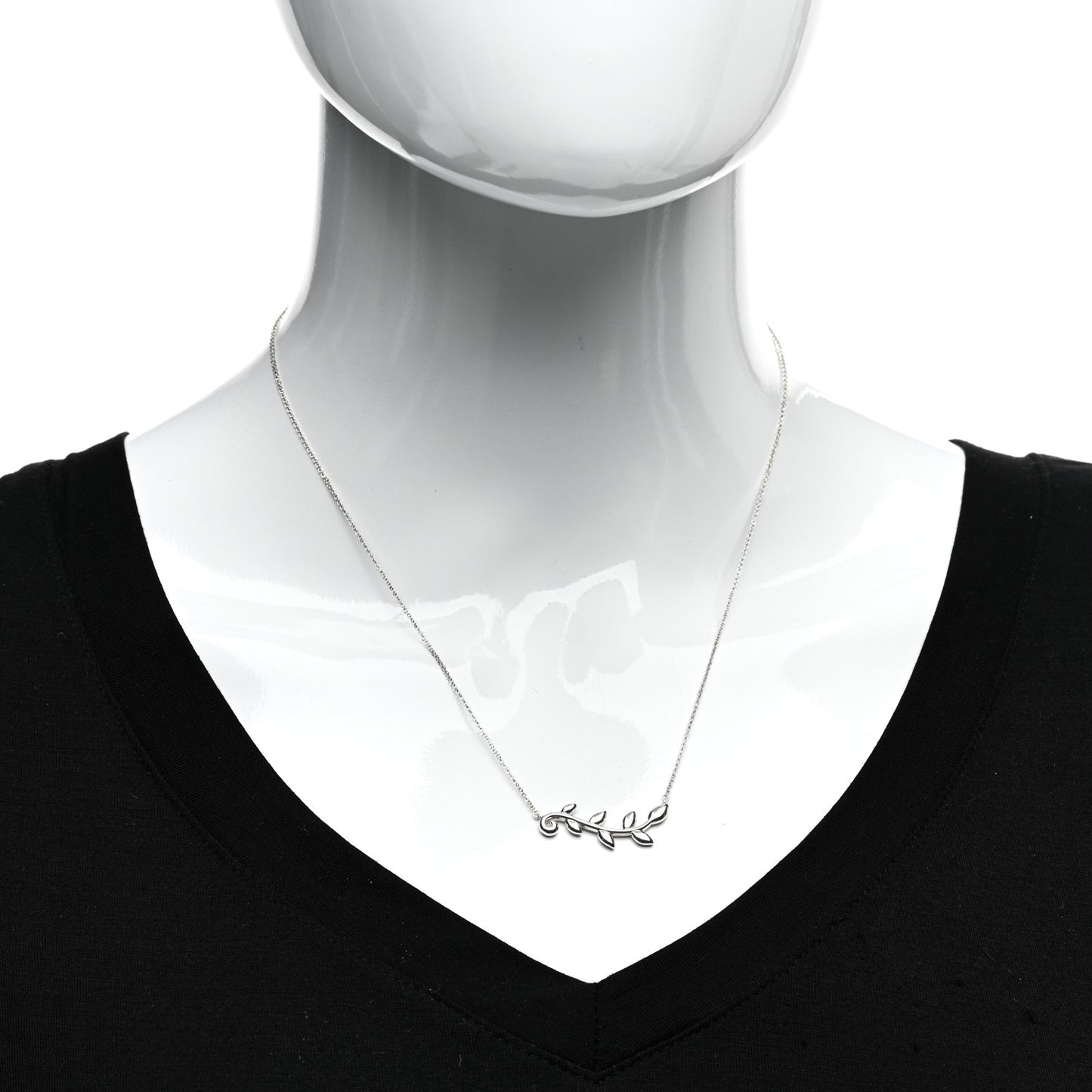 Sterling Silver Paloma Picasso Olive Leaf Vine Pendant Necklace